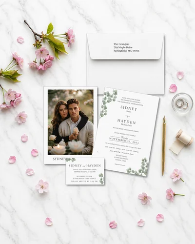 Custom Wedding Invitations example 3