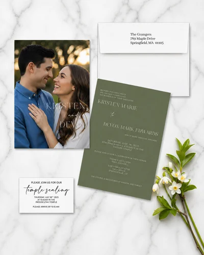 Custom Wedding Invitations example 2