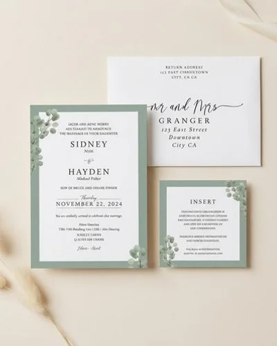 Wedding Envelope Printing example 3