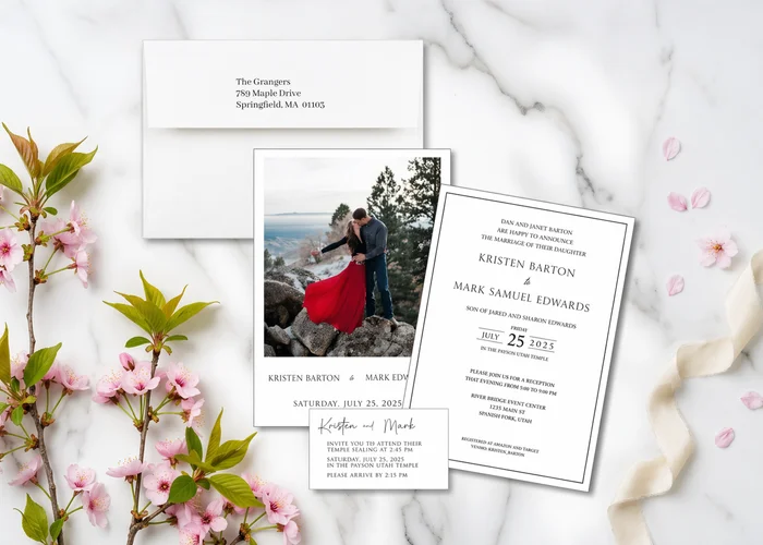 LDS Temple Sealing Invitations